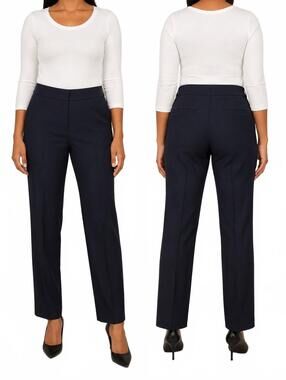 Everlane Fine Wool Women's Tailored Pants In Classic Navy, Size 6. These P